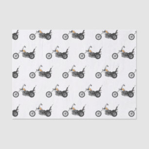 Papier Mousseline Illustration de Chopper Motorcycle 1950