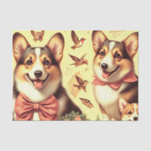 Papier Mousseline Illustration de Corgi Corgi gallois mignon