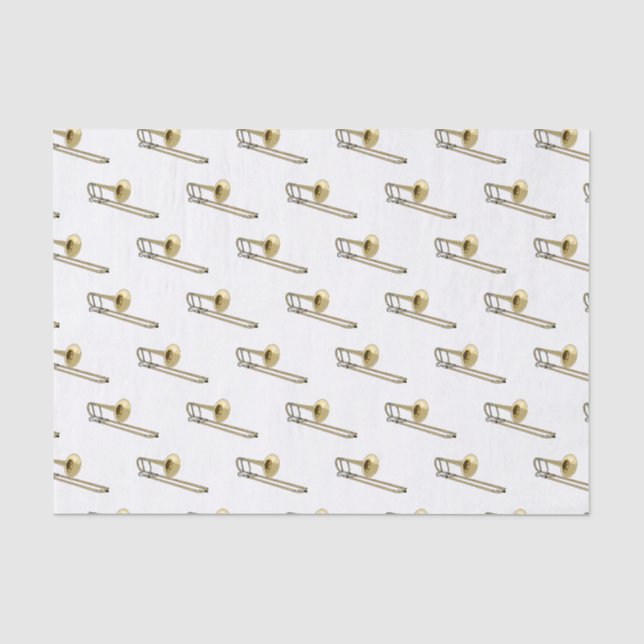 Papier Mousseline Illustration de dessin animé de Trombone (Recto)