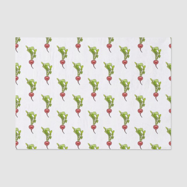Papier Mousseline Illustration de dessin Radish (Recto)