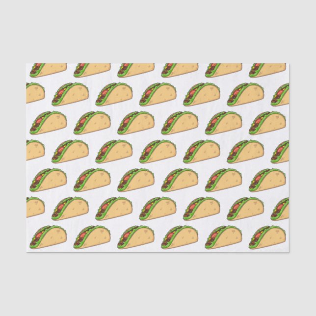 Papier Mousseline Illustration de dessin sur Taco (Recto)