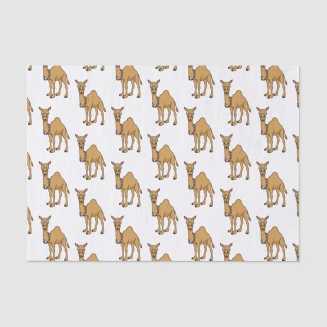 Papier Mousseline Illustration de dromadaire (Recto)