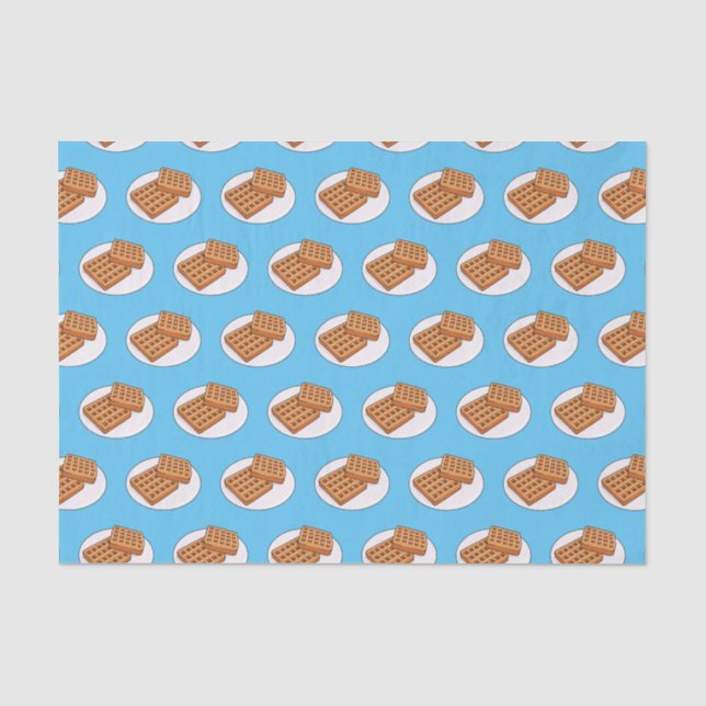 Papier Mousseline Illustration de gaufre (Recto)