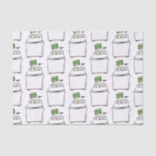 Papier Mousseline Illustration de lave-linge mignonne