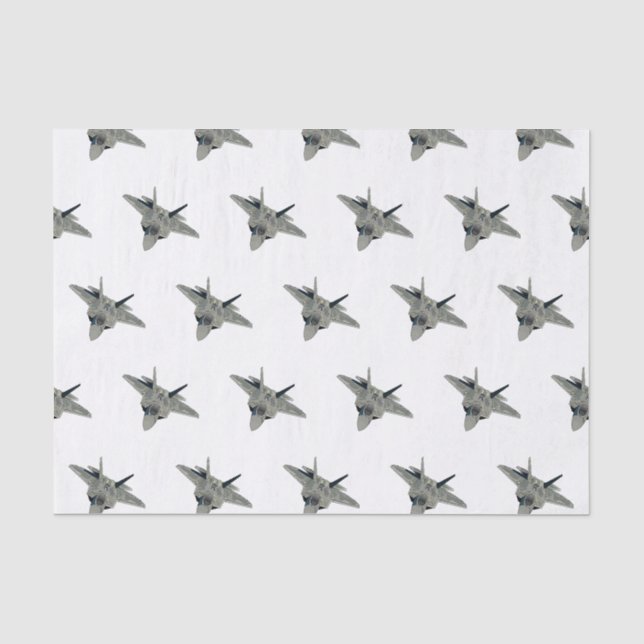 Papier Mousseline Illustration de l'avion de chasse (Recto)