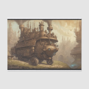 Papier Mousseline Illustration de l'Imaginaire moteur Steampunk vint