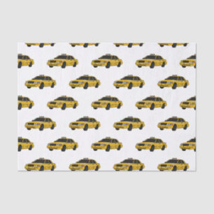 Papier Mousseline Illustration de taxi
