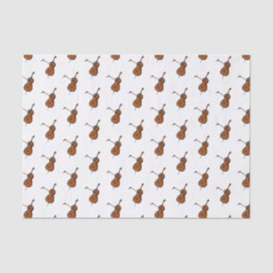 Papier Mousseline Illustration de violoncelle