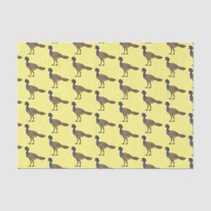 Papier Mousseline Illustration d'oiseau de curassow