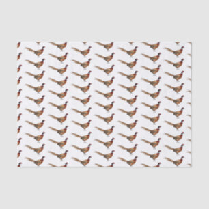 Papier Mousseline Illustration d'oiseau faisan à cou circulaire