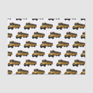 Papier Mousseline Illustration d'un autobus scolaire