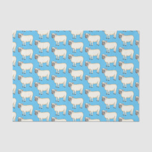 Papier Mousseline Illustration d'un mouton joyeux