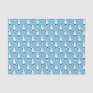 Papier Mousseline Illustration d'un oiseau de cobaye-parapluie