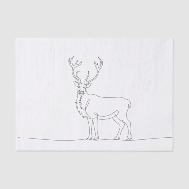 Papier Mousseline Illustration d'un vectoriel d'art d'une ligne d'un (Recto)