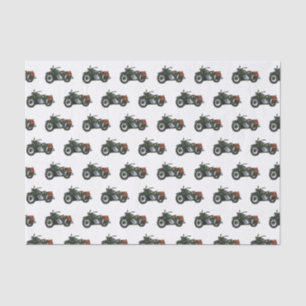 Papier Mousseline Illustration d'une moto de croiseur militaire