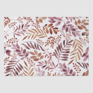 Papier Mousseline Illustration Feuille colorée de l'aquarelle automn