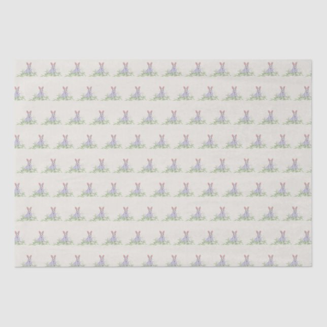 Papier Mousseline Illustration originale de Bunny de Pâques (Recto)