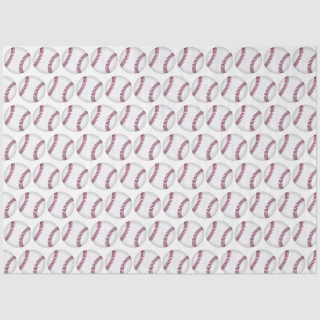 Papier Mousseline Image de baseball (Recto)