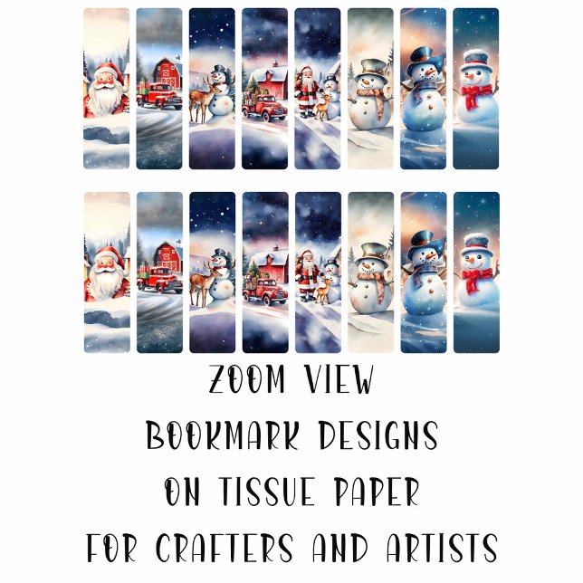 Papier Mousseline Image de Noël do-it-yourself Découpage Signet (Créateur téléchargé)