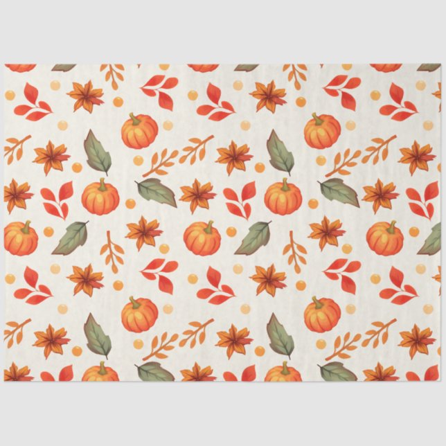 Papier Mousseline Imaginaire Automne Un Papier Tissu (Recto)