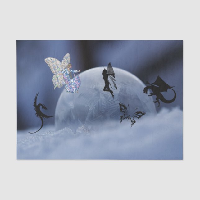 Papier Mousseline Imaginaire de bulle (Recto)