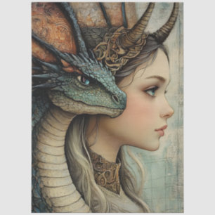 Papier Mousseline Imaginaire lymphatique gothique mythologique Drago