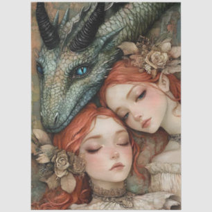 Papier Mousseline Imaginaire lymphatique gothique mythologique Drago