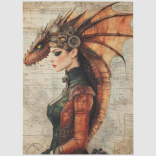Papier Mousseline Imaginaire lymphatique gothique mythologique Drago