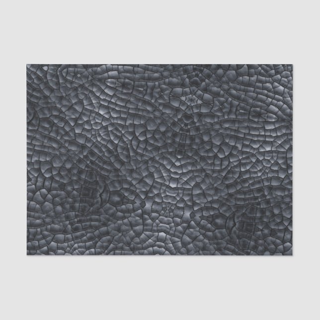 Papier Mousseline Imaginaire noir de peau de reptile/dinosaure (Recto)