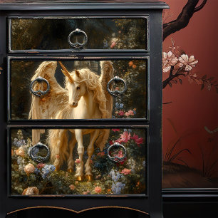 Papier Mousseline Imaginaire vintage Pegasus Papier d'élaboration Dé