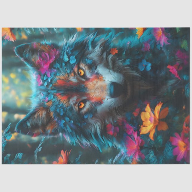Papier Mousseline Imaginaire Wolf (Recto)