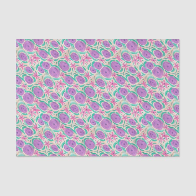 Papier Mousseline Impression Beachy Boho (Recto)