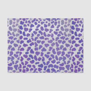 Papier Mousseline Impression dalmate violet et blanche