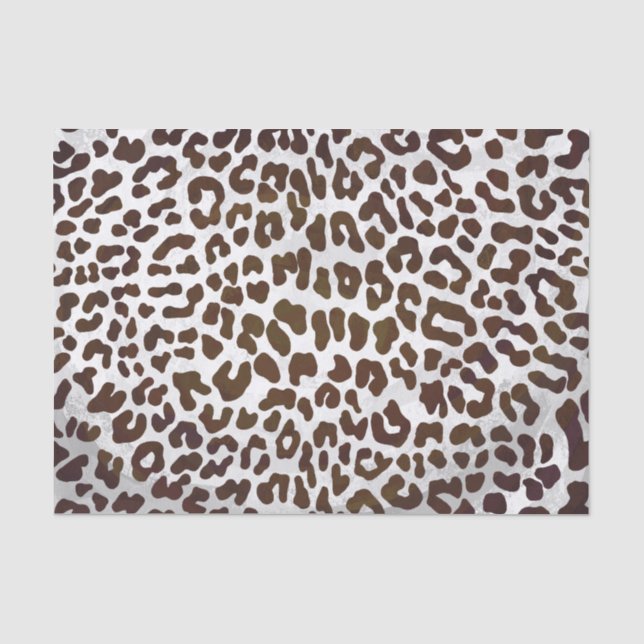 Papier Mousseline Impression de chocolat léopard (Recto)
