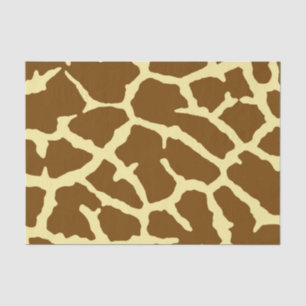 Papier Mousseline Impression de girafe