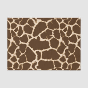 Papier Mousseline Impression de girafe