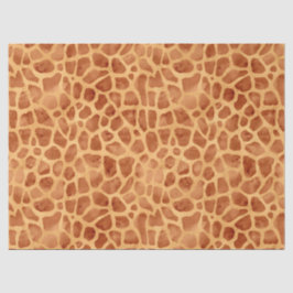 Papier Mousseline Impression de girafe aquarelle