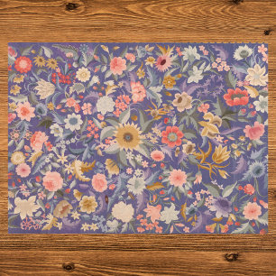 Papier Mousseline Impression florale décorative
