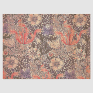 Papier Mousseline Impression florale vintage gracieuse