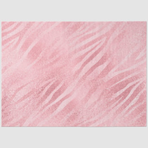 Papier Mousseline Impression Glam Pink Zebra