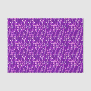 Papier Mousseline Impression musicale - violet violet, multi