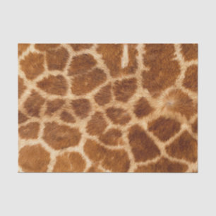 Papier Mousseline imprimé de girafe rustique safari de mode