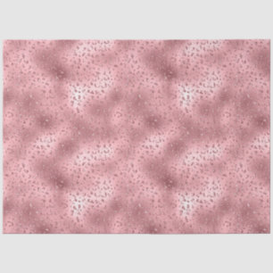 Papier Mousseline Imprimé guépard rose clinquant