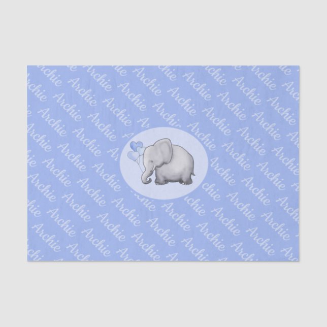Papier Mousseline Infirmière à éléphant Cute (Recto)