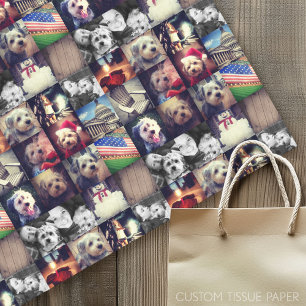 Papier Mousseline Instagram Photo Collage - 16 de vos photos préféré