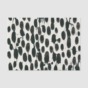 Papier Mousseline Invariable I   Aquarelle noire