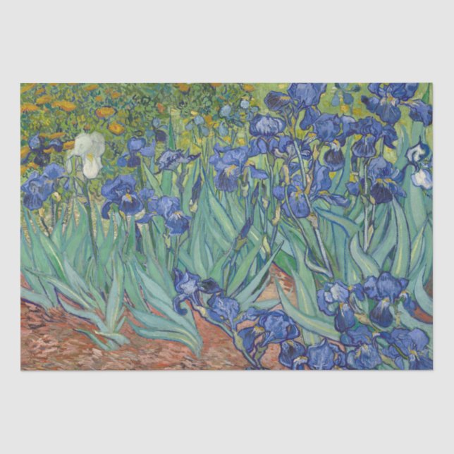 Papier Mousseline Iris par Vincent van Gogh (Recto)