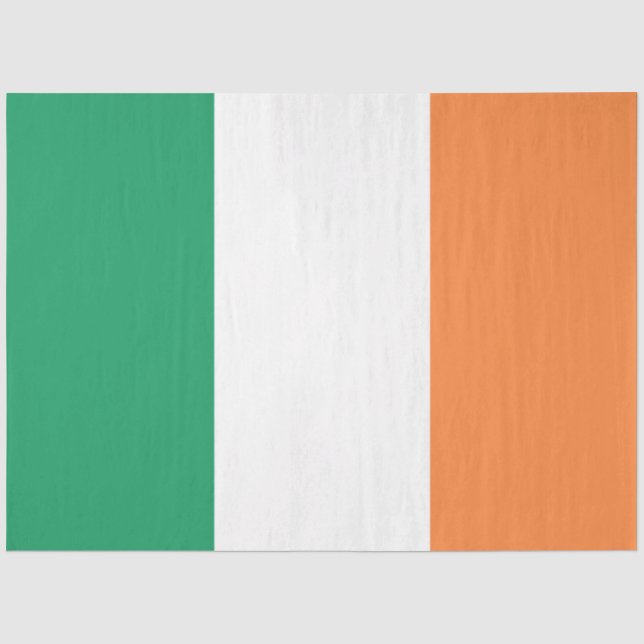 Papier Mousseline Irlande National Flag, standard irlandais, bannièr (Recto)