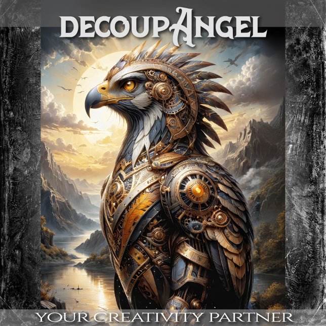 Papier Mousseline Iron Sky Sentinel - Découpage - (Créateur téléchargé)