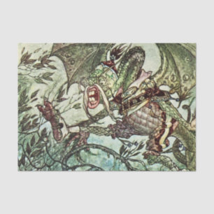 Papier Mousseline « Jabberwocky » par Charles Folkard